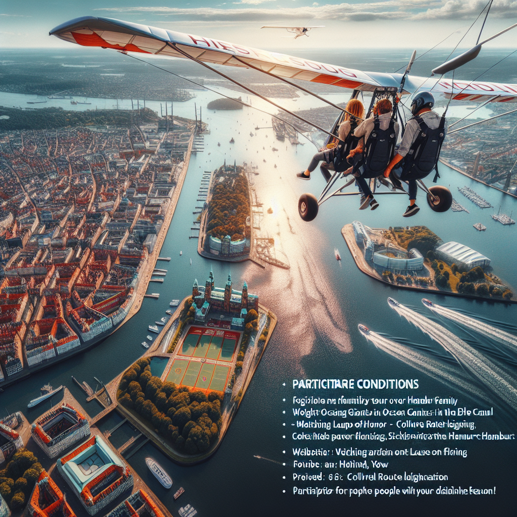 Familien-Rundflug über Hamburg für 3 (60 Min.) in Heist Schleswig-Holstein ✓